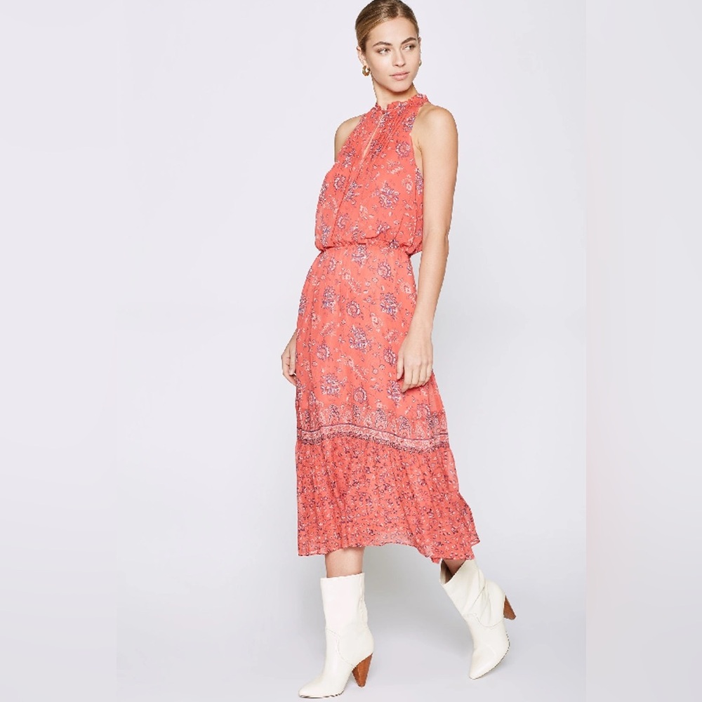 Joie - Chara Midi Dress in Strawberry Floral - Picture 2 of 7